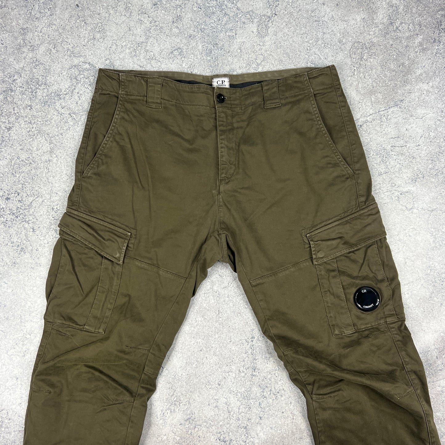 CP Company Khaki Lens Cargo Trousers Size 50- W36”