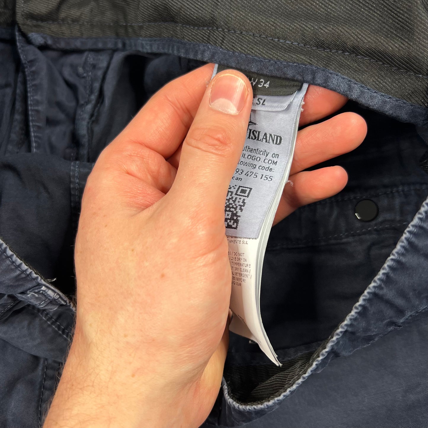 Stone Island Navy Cargo Shorts W34”