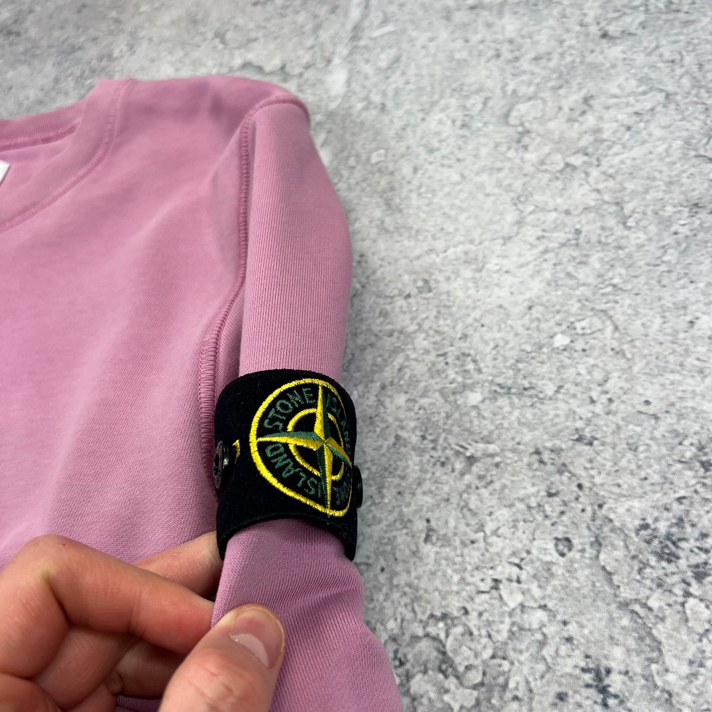 Stone Island Pink Sweatshirt Medium 21.5”