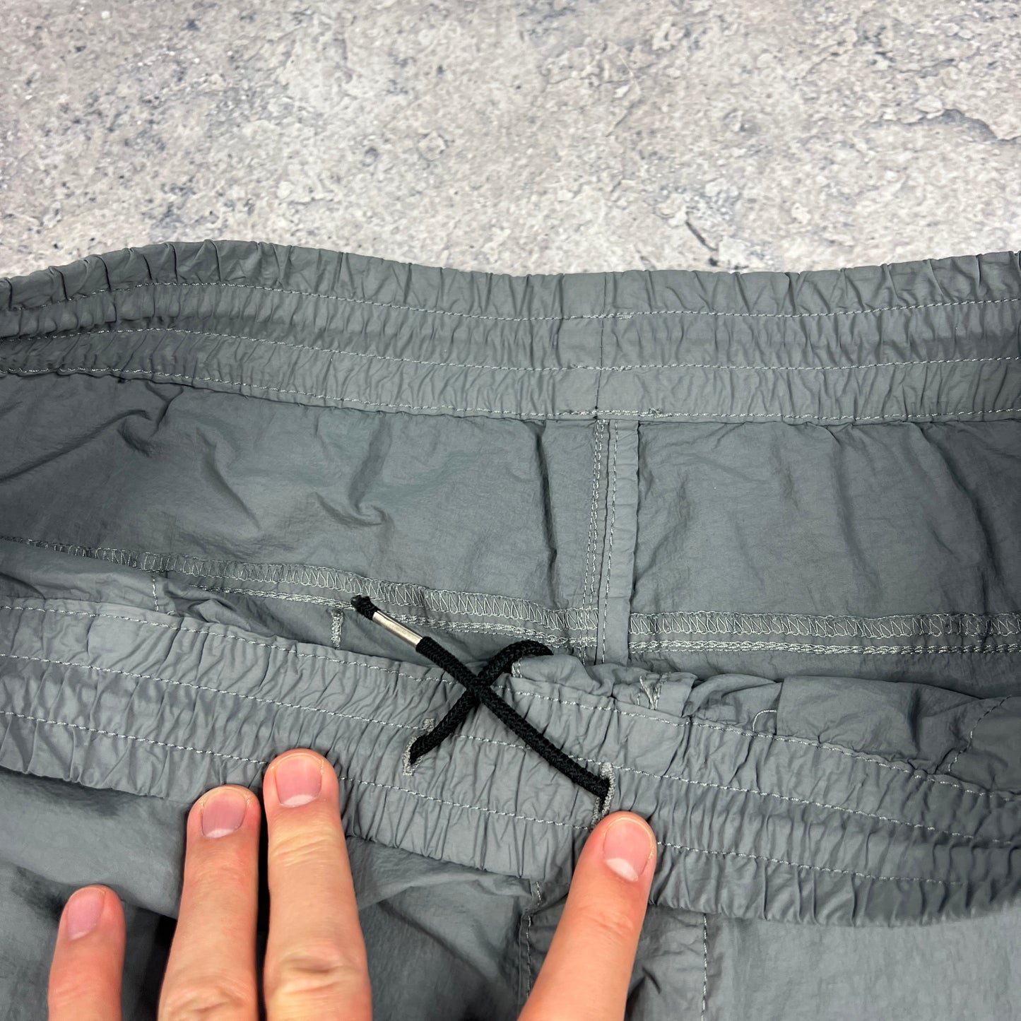 CP Company Grey Flatt Nylon Lens Cargo Trousers Size 50- W34”