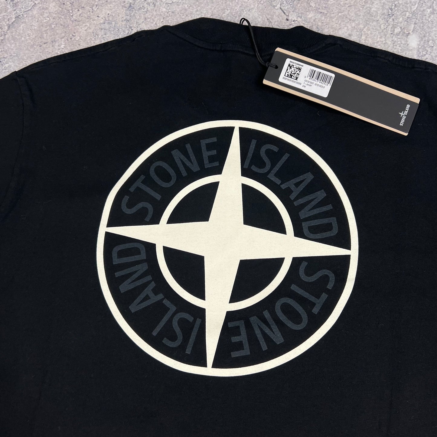 Stone Island Black Dial T-Shirt Medium 22” BNWT