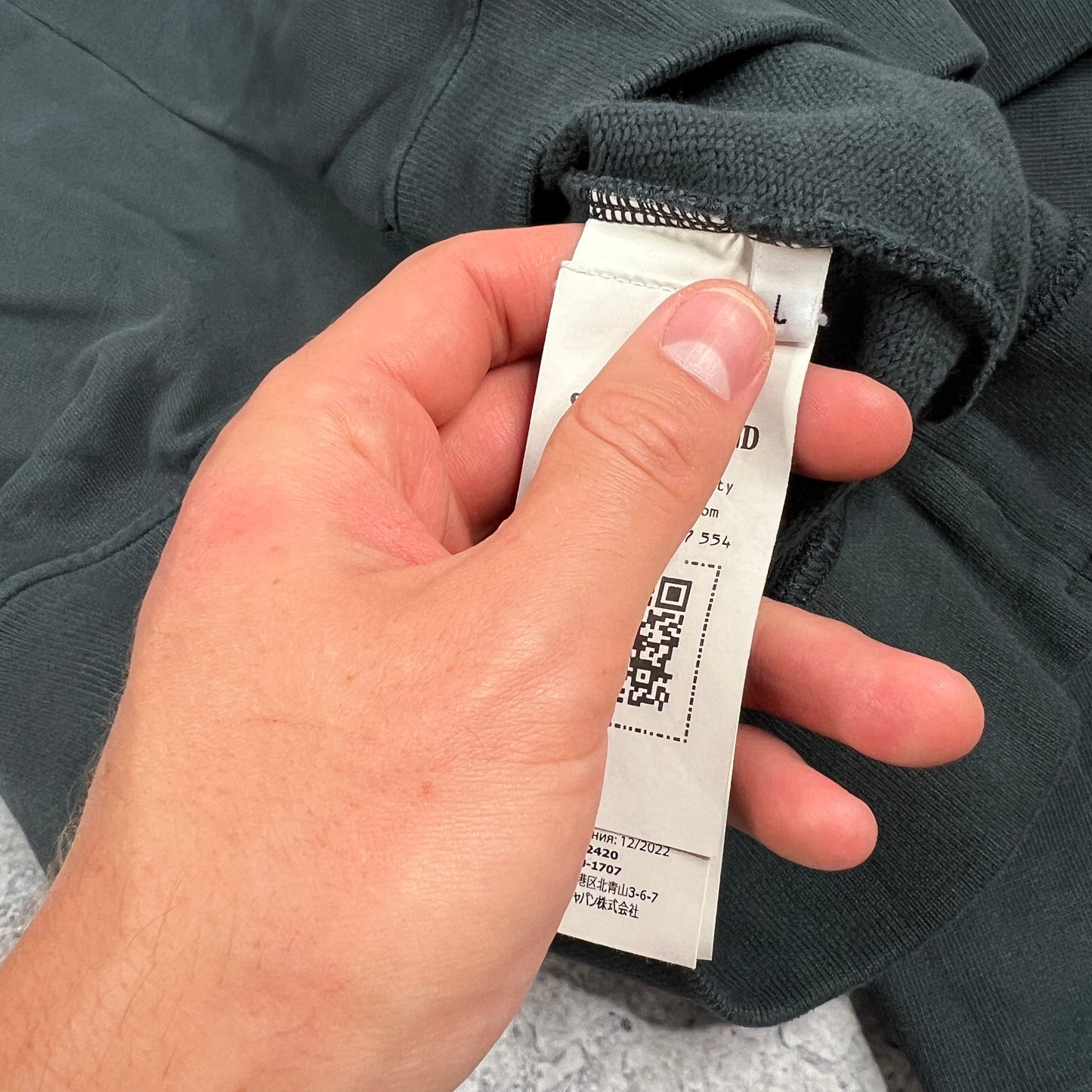 Stone Island Dark Grey Sweatshirt Large 23”