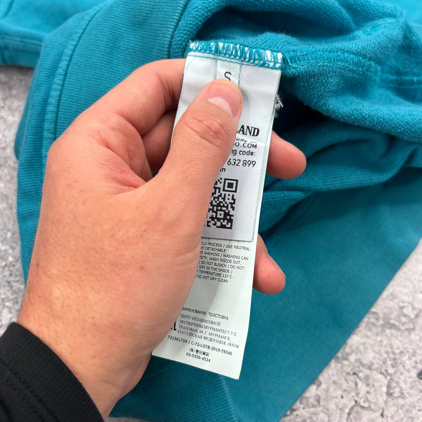 Stone Island Blue Sweatshirt Small 20.25”