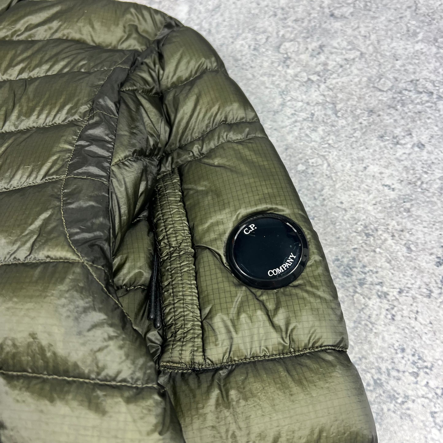 CP Company Khaki DD Shell Down Jacket 48- Medium 22”