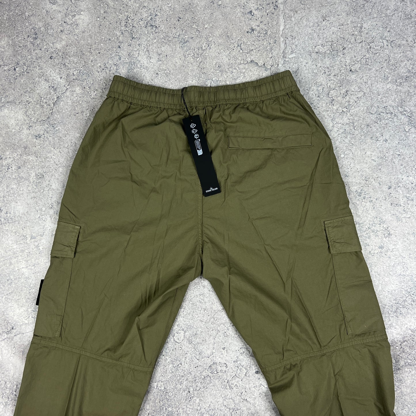 Stone Island Khaki Cuffed Cargo Trousers W30” BNWT