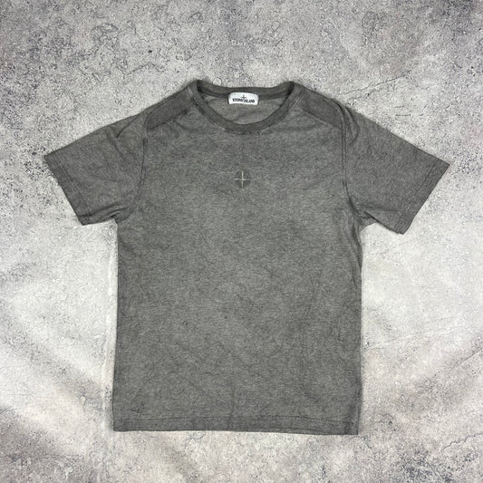 Stone Island Grey Dust Treatment T-Shirt Medium 20.5”