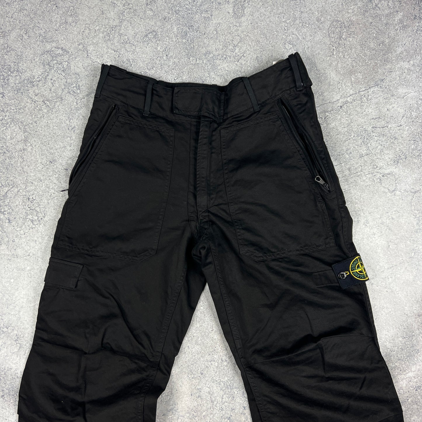 Stone Island Black SS/10 Loose Fit Cargos Size 48- W30-31”