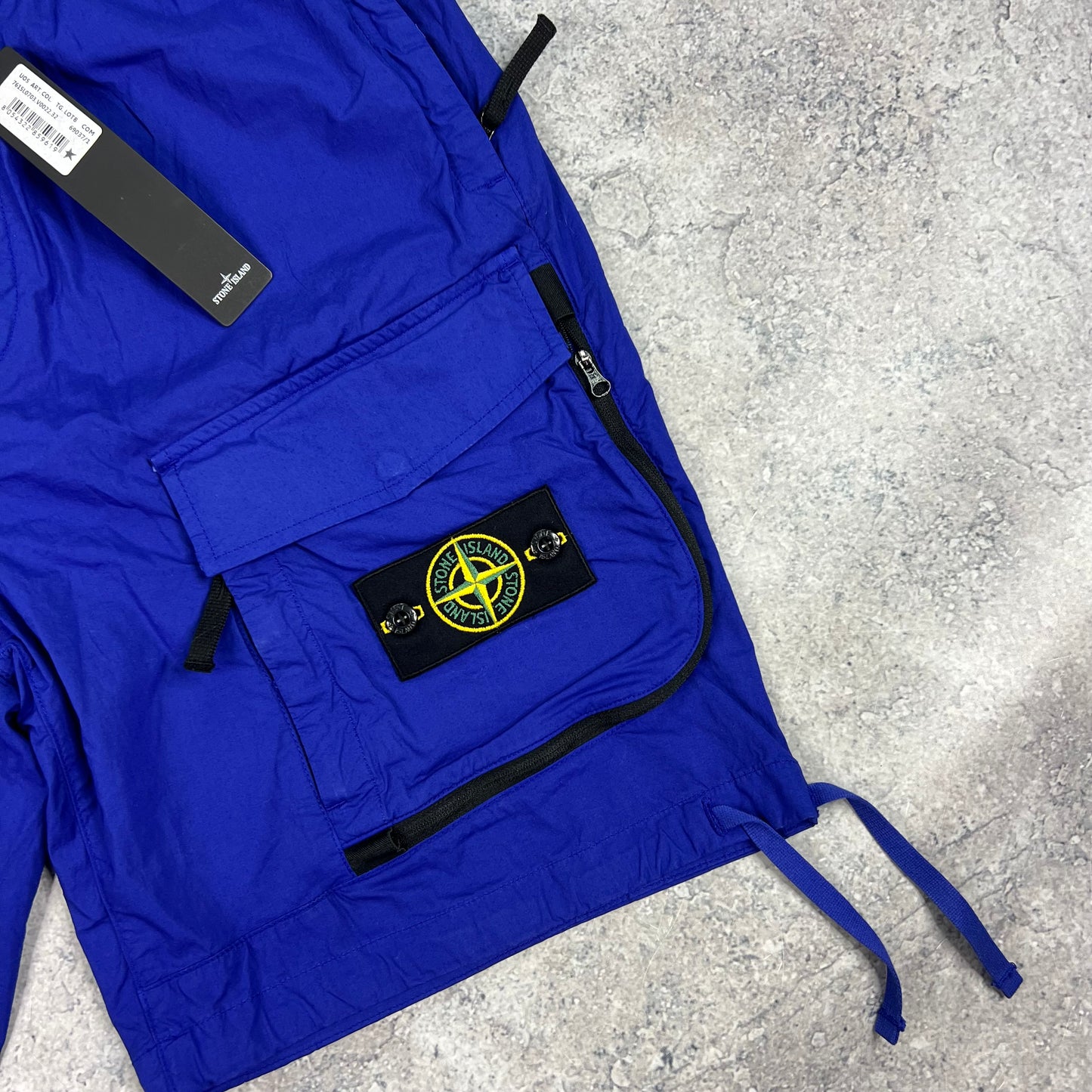 Stone Island Blue Comfort Cargo Shorts W30-32” BNWT