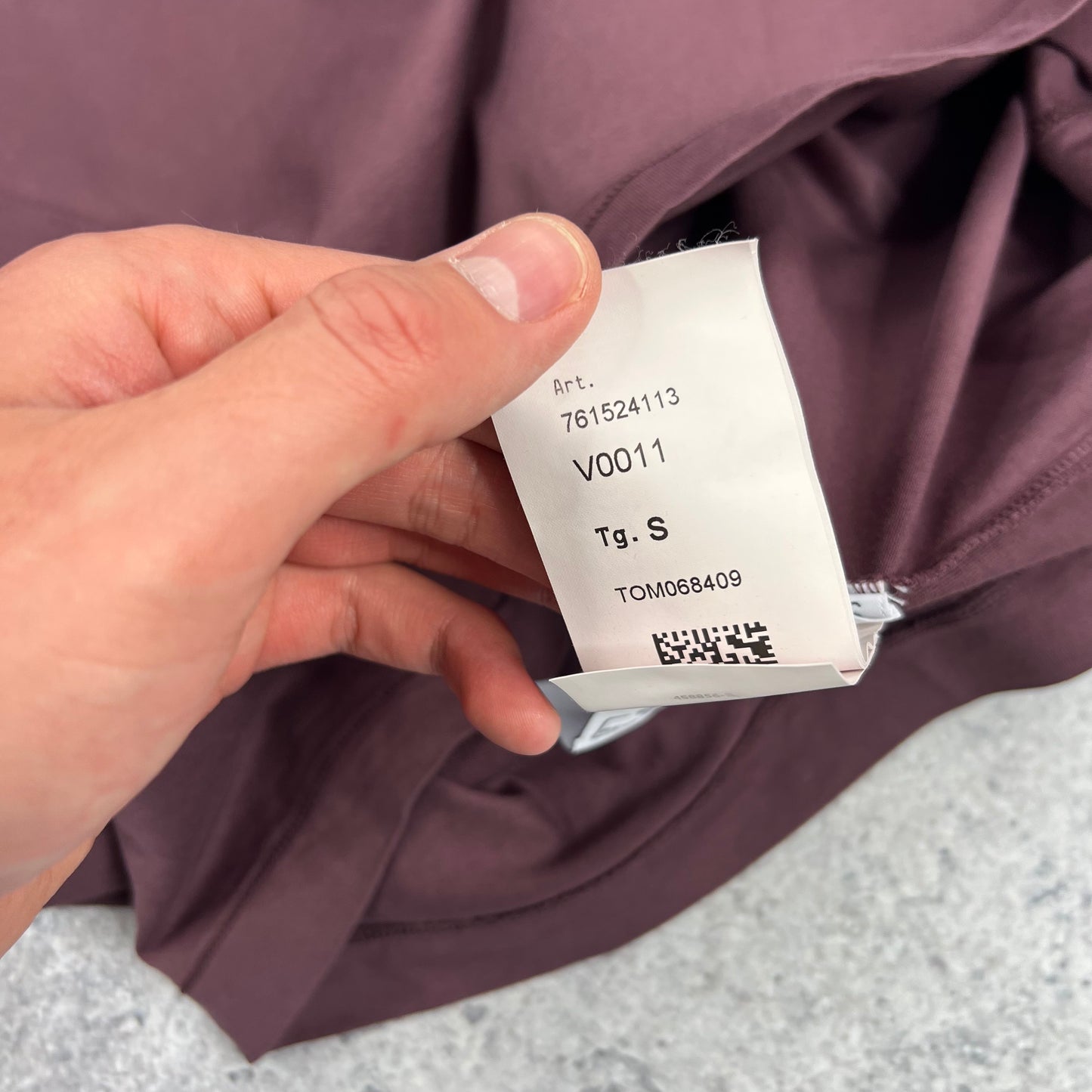 Stone Island Burgundy Patch T-Shirt Small 19” BNWT