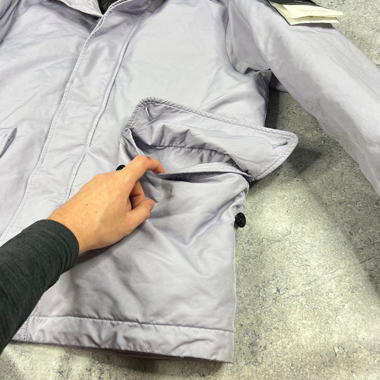 Stone Island Lilac David Down TC Jacket Large 24.5”