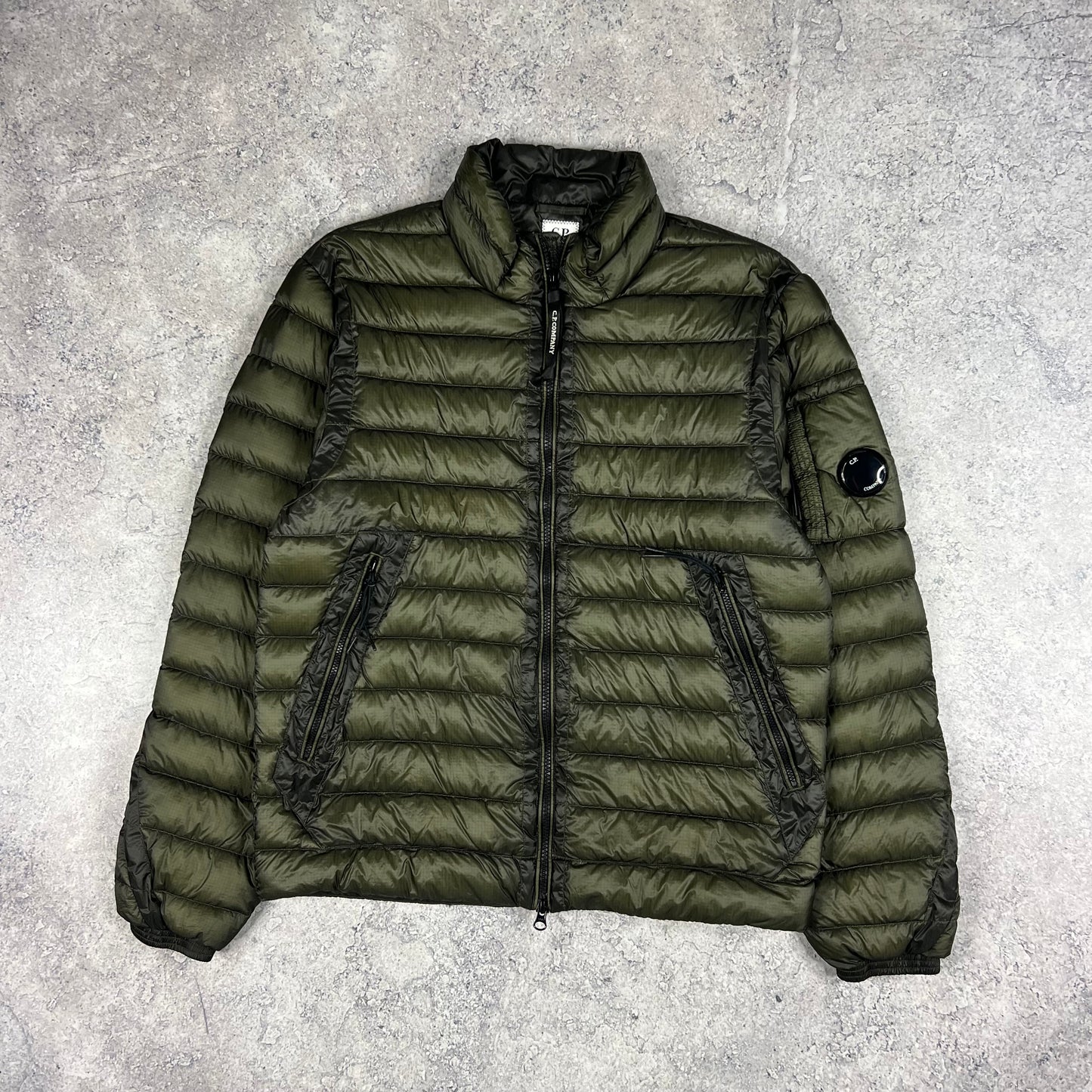 CP Company Khaki DD Shell Down Jacket 48- Medium 22”