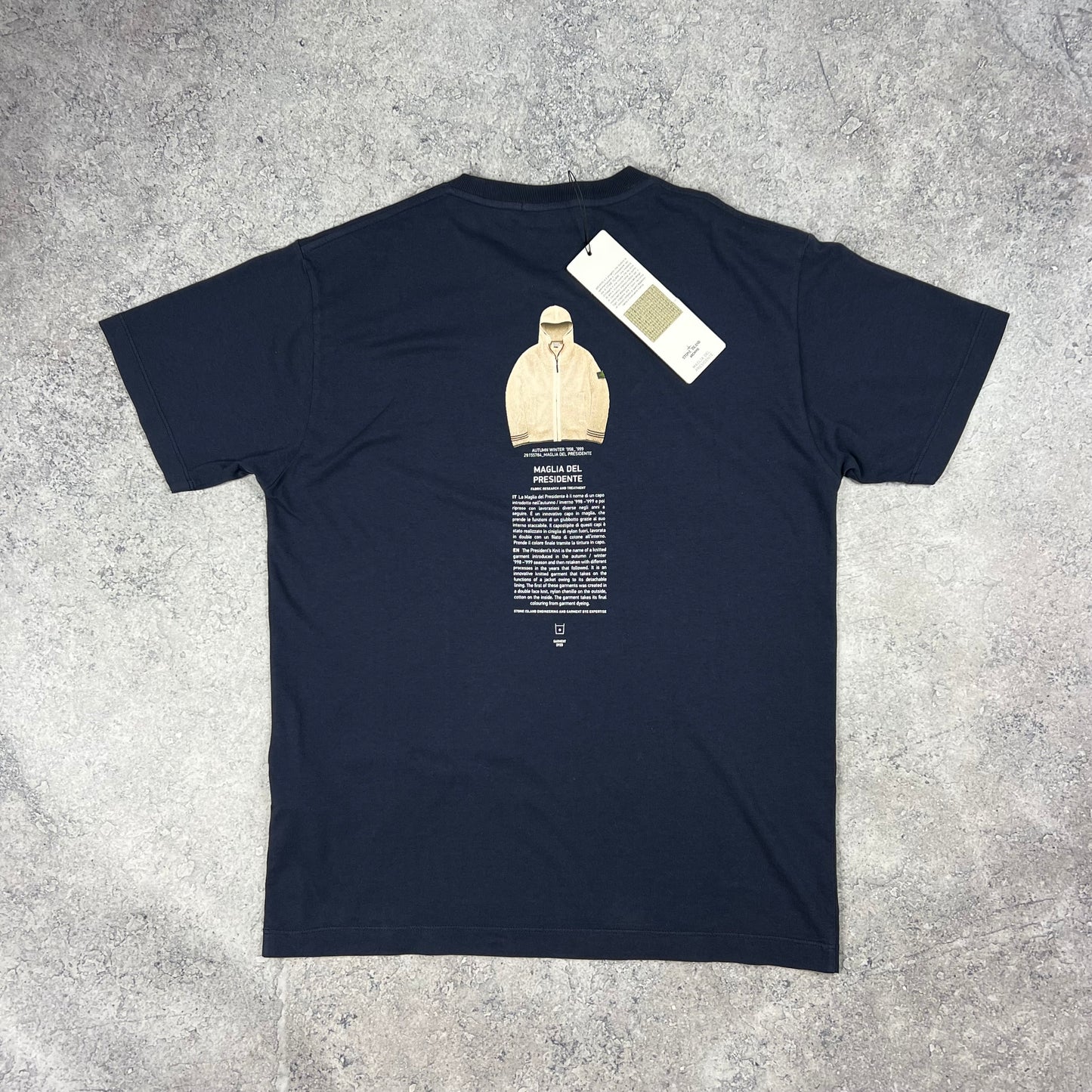 Stone Island Navy Archivio T-Shirt Large 21” BNWT