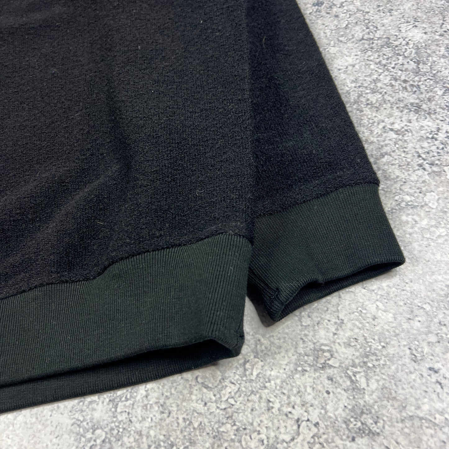 Stone Island Black Ghost Wool Sweatshirt Large 22.5” BNWOT
