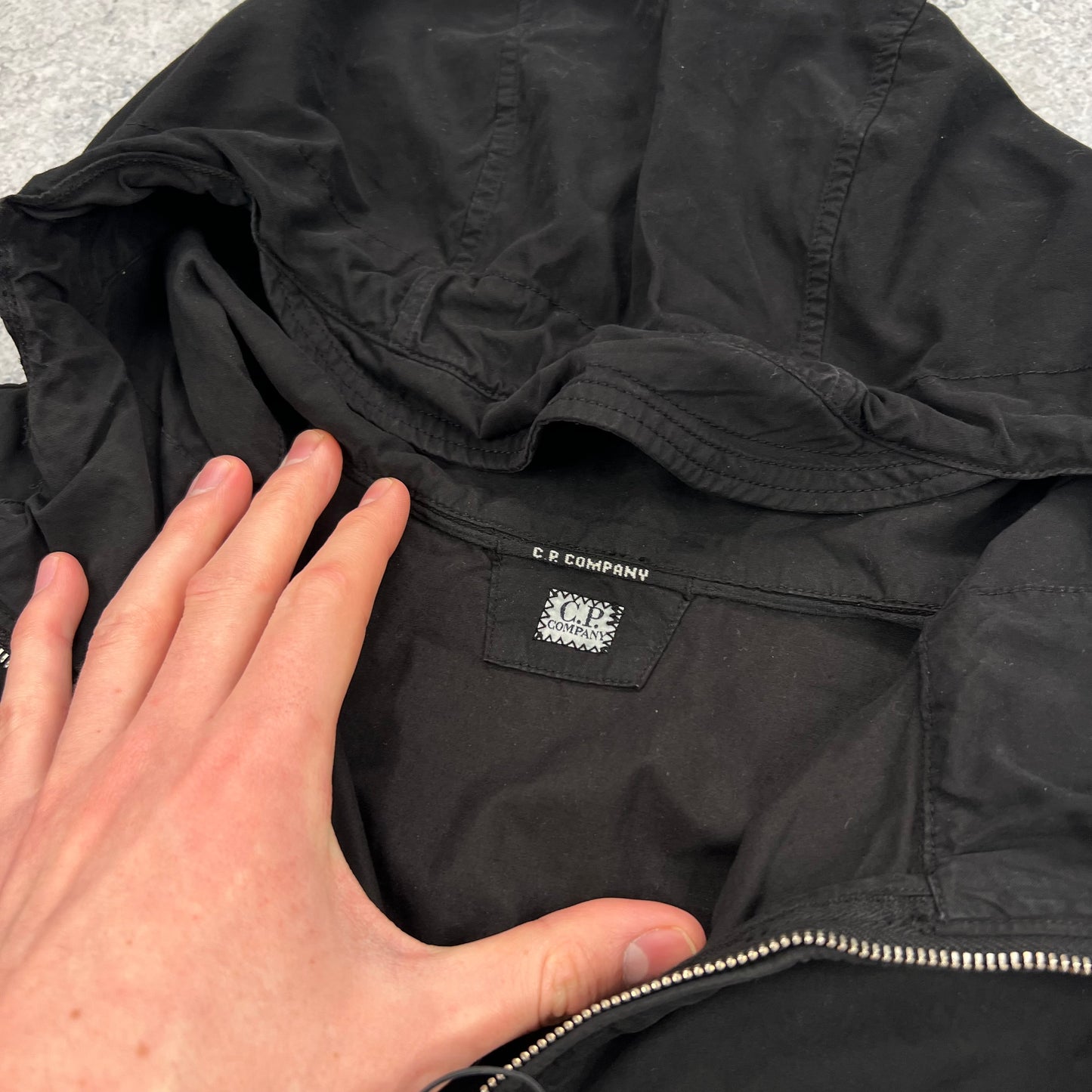 CP Company Black Cotton Smock Small 21” BNWT