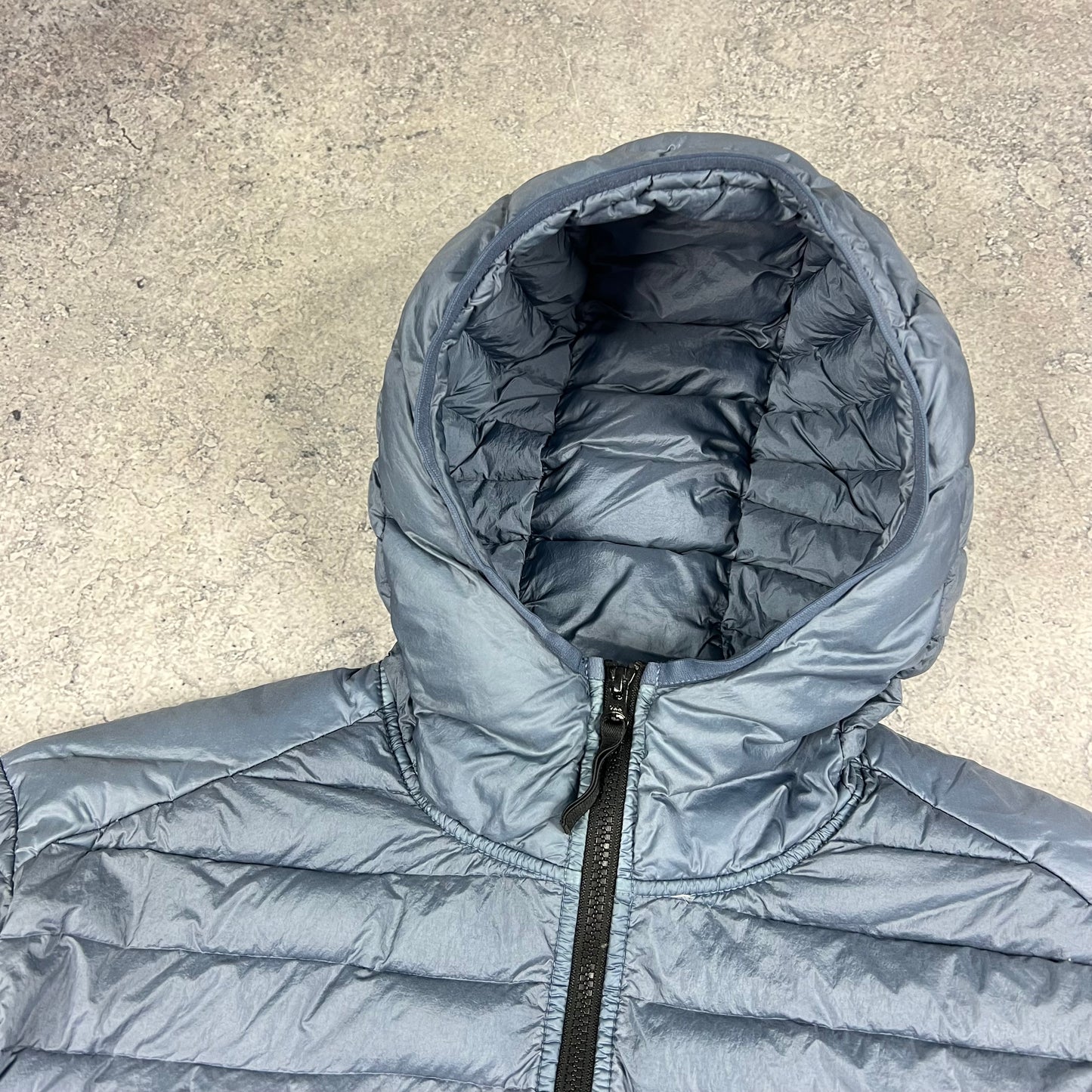Stone Island Blue Loom Woven Down Jacket XXL 25.5”