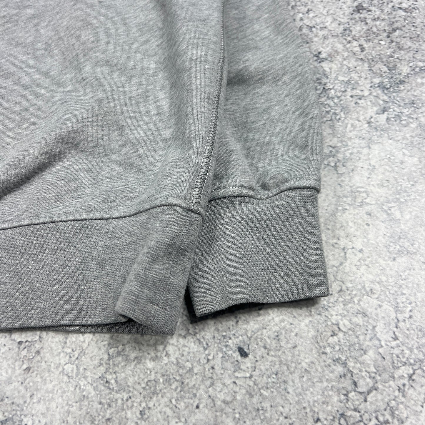 Stone Island Grey Q Zip Sweatshirt Large 23.5”