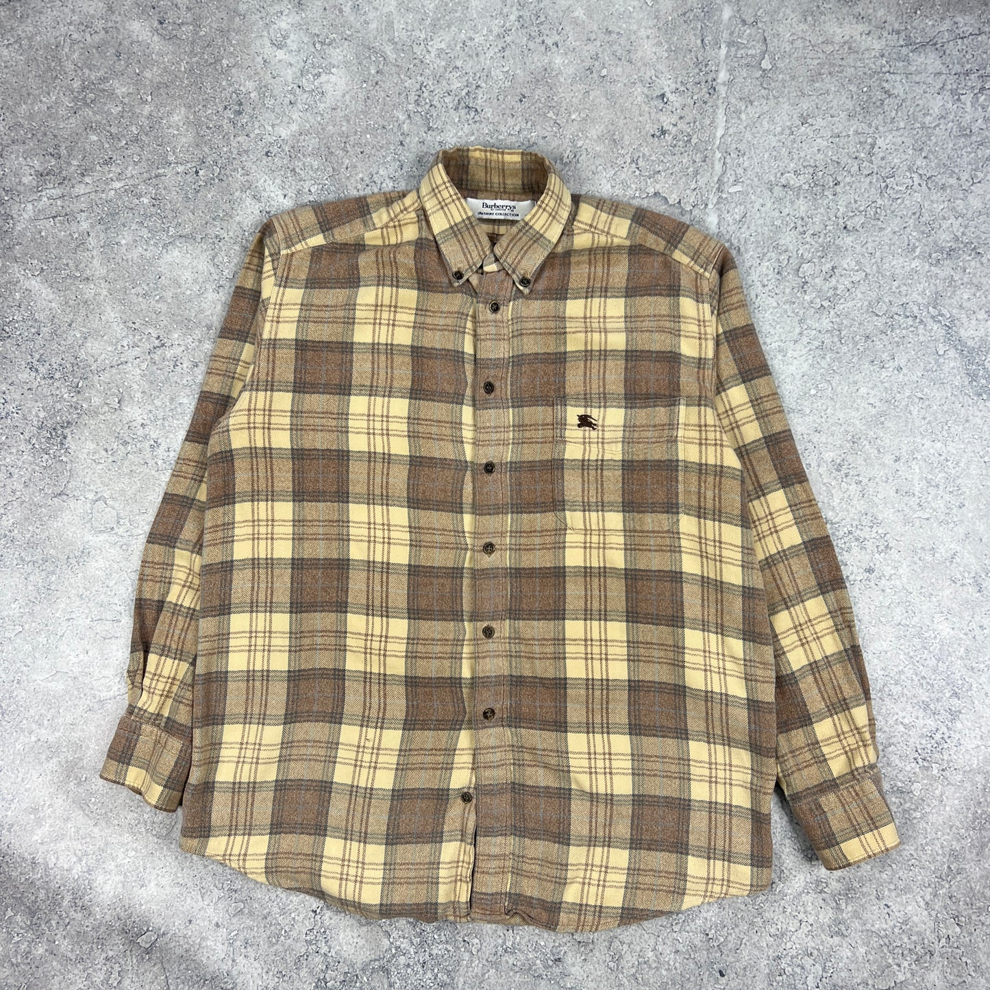 Burberry Vintage Check Flannel Shirt Size 5- Large 22.5”