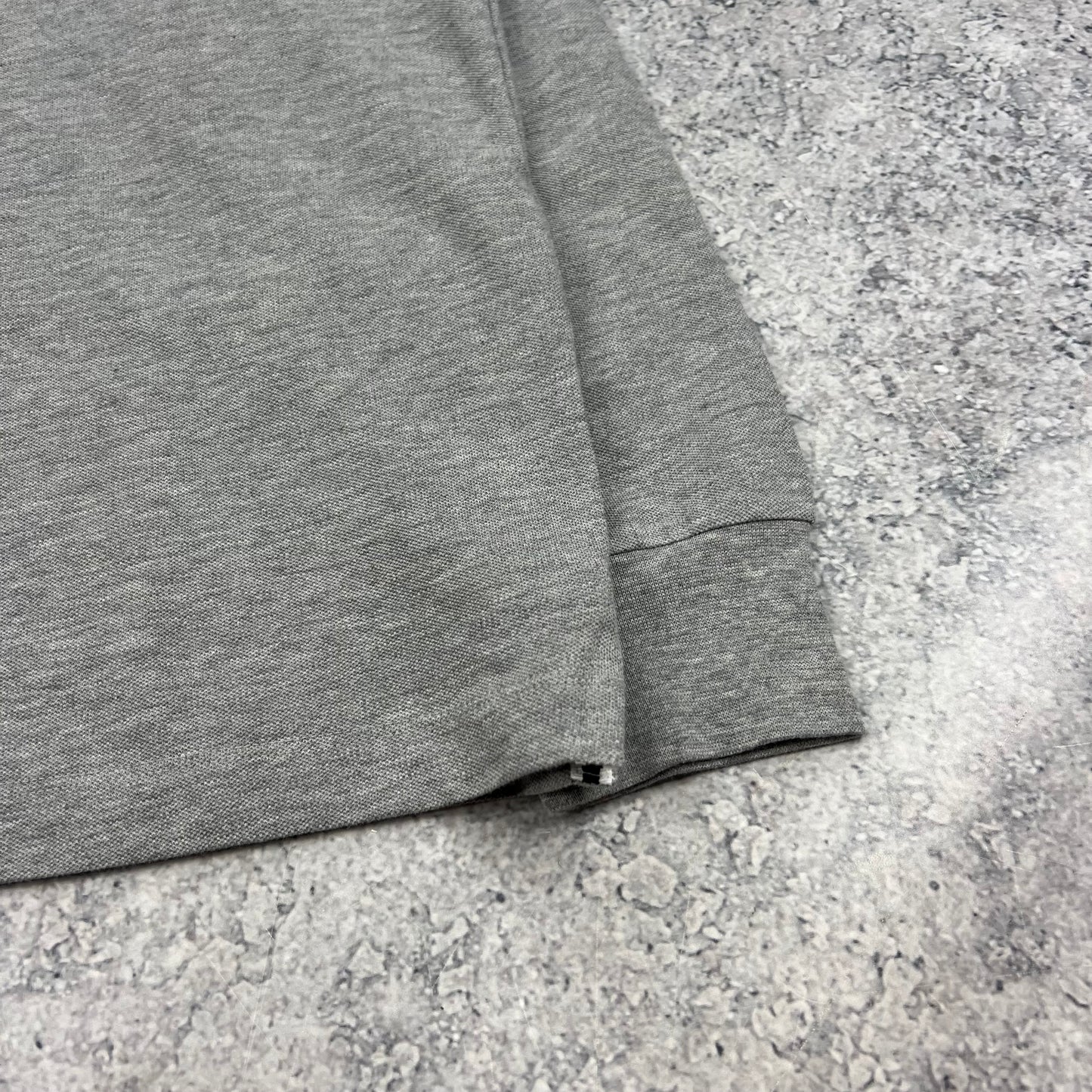 Stone Island Grey L/S Polo Small 19.75” BNWT