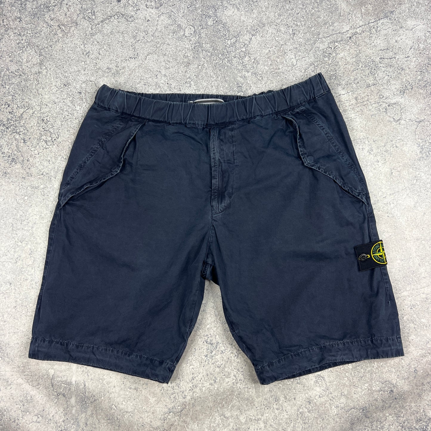Stone Island Navy Cargo Shorts W36”