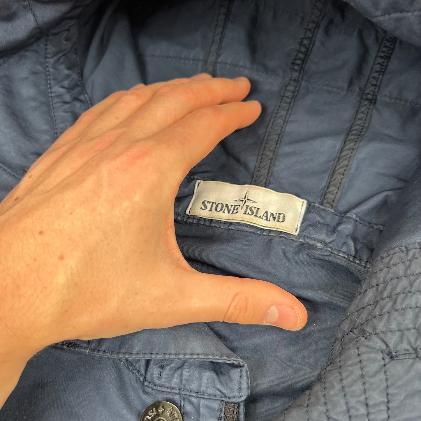 Stone Island Blue David TC Jacket Medium 23.25”