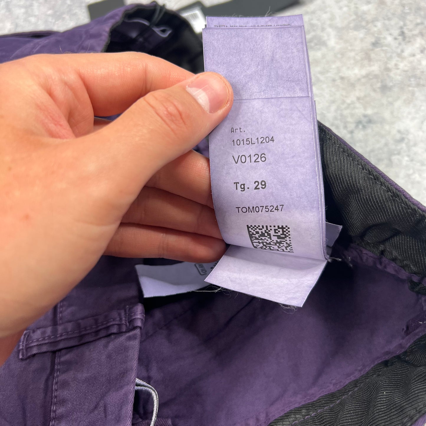 Stone Island Purple Cargo Shorts W29-30” BNWT