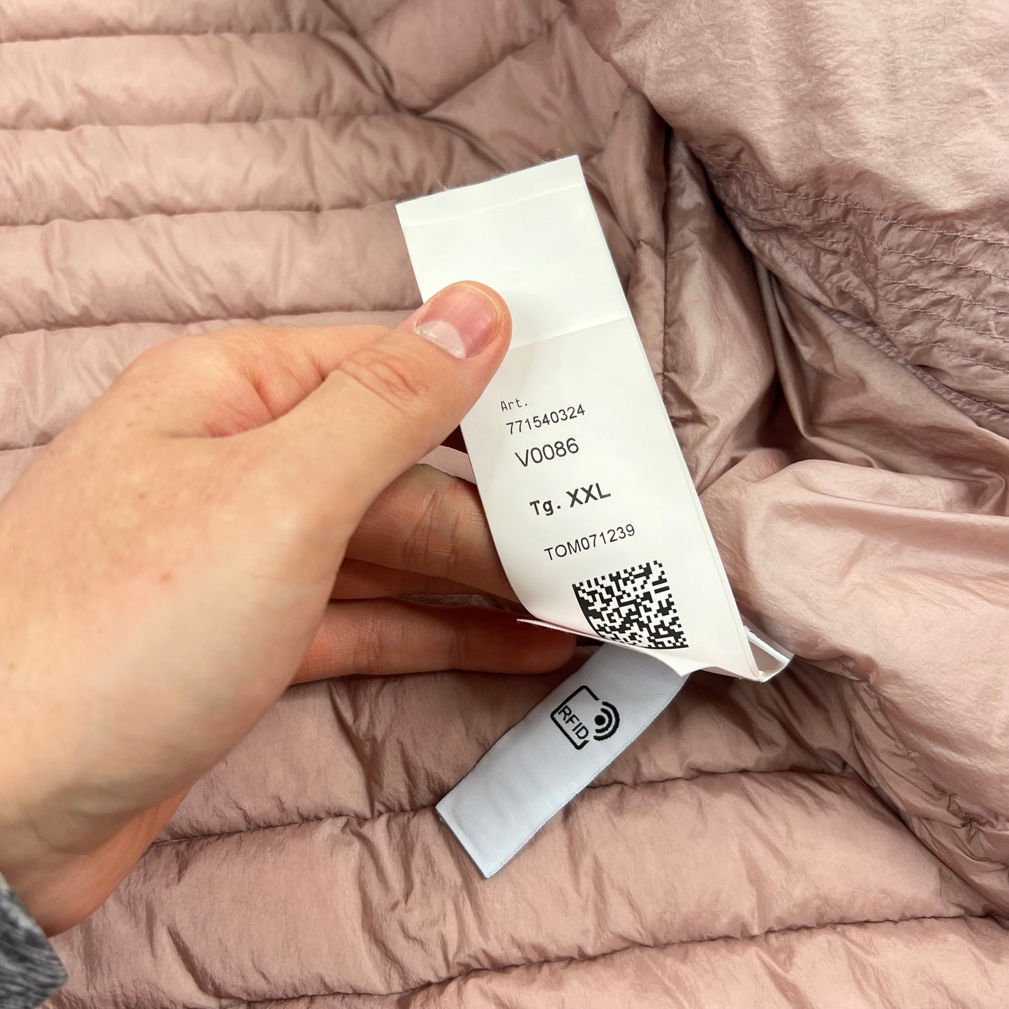 Stone Island Pink Loom Woven Down Jacket XXL 25.5”