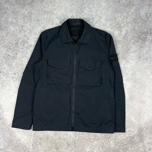 Stone Island Black Ghost Ventile Overshirt Large 22.25”