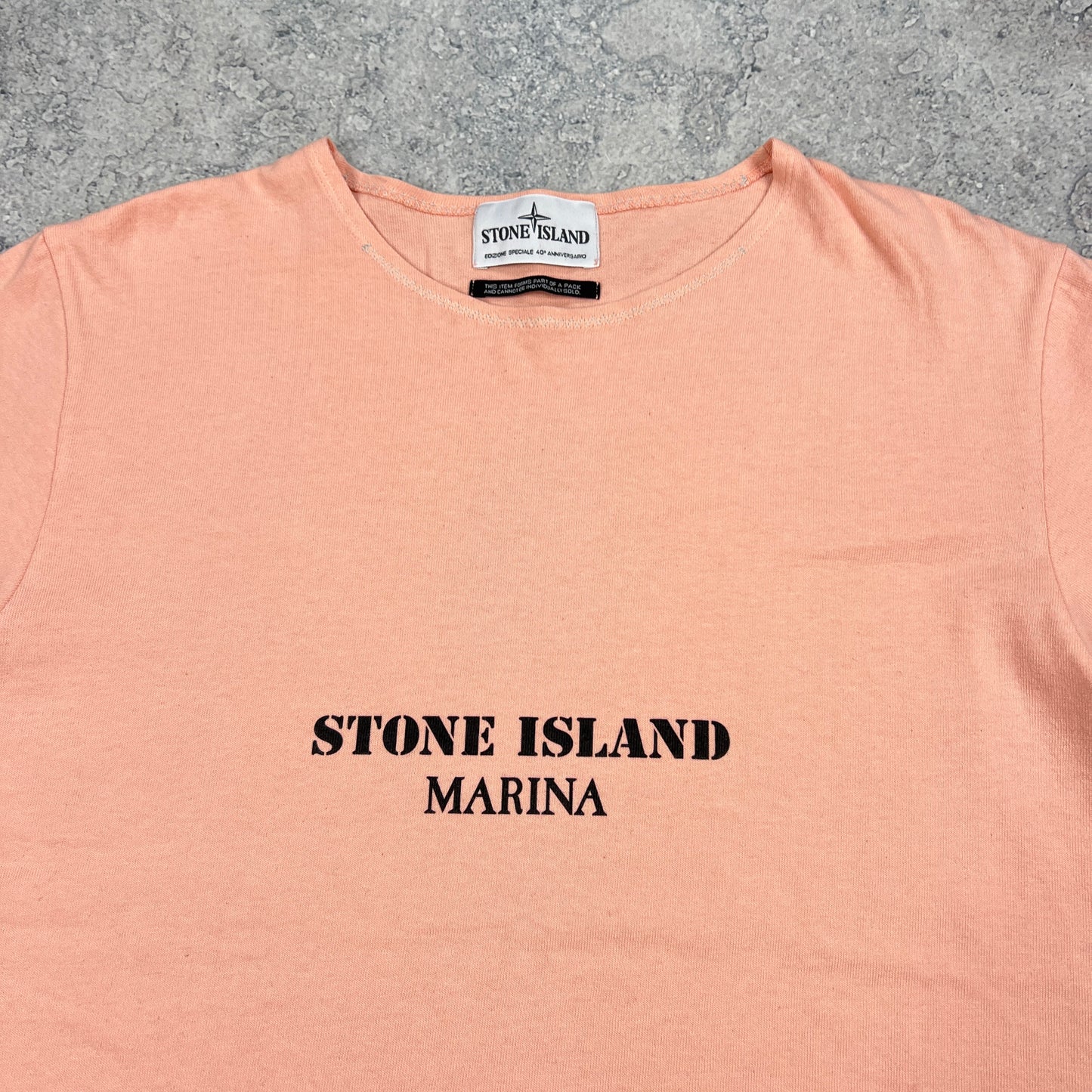 Stone Island Marina 40th Anni T-Shirt Small 20.75”