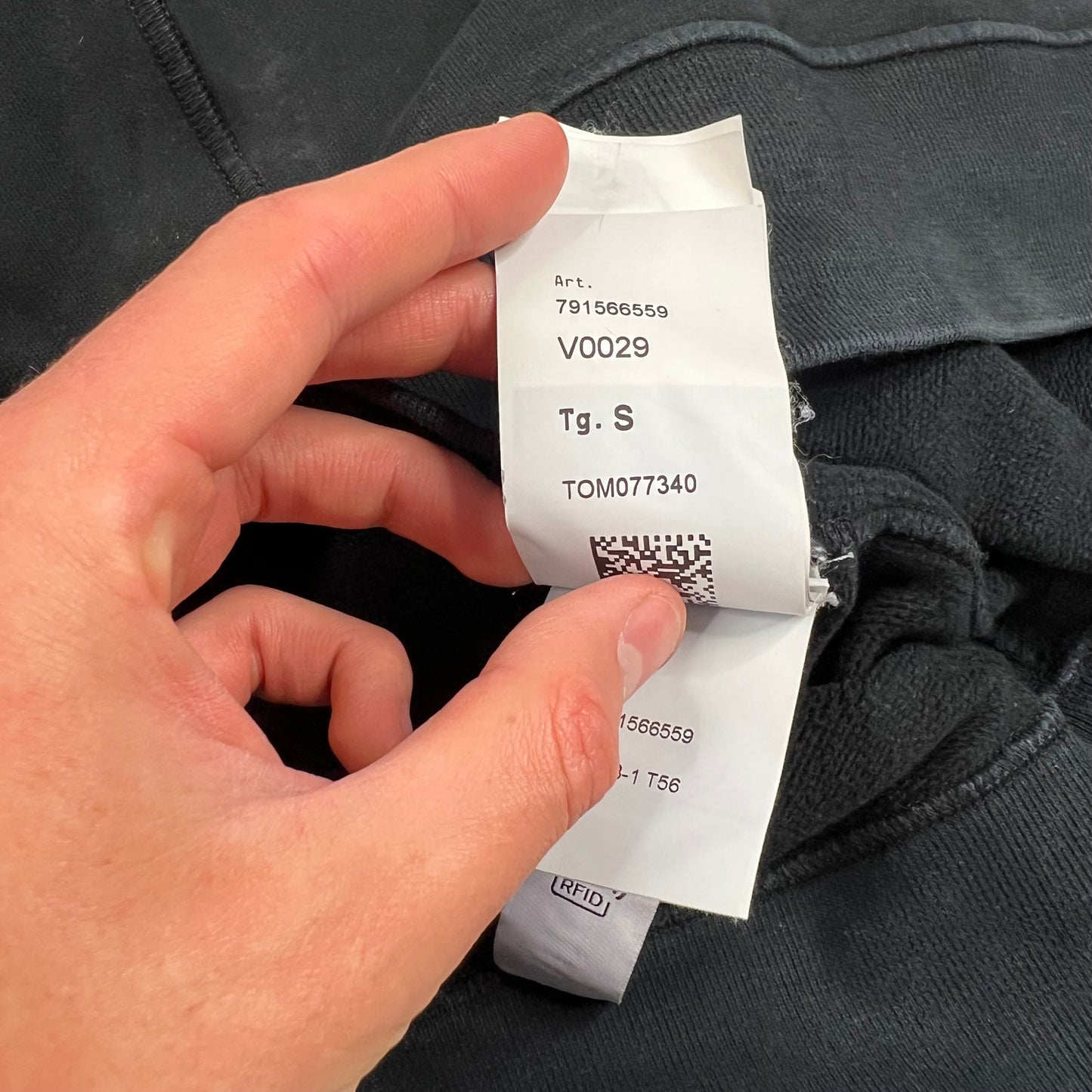 Stone Island Black Logo Sweatshirt Small 21”