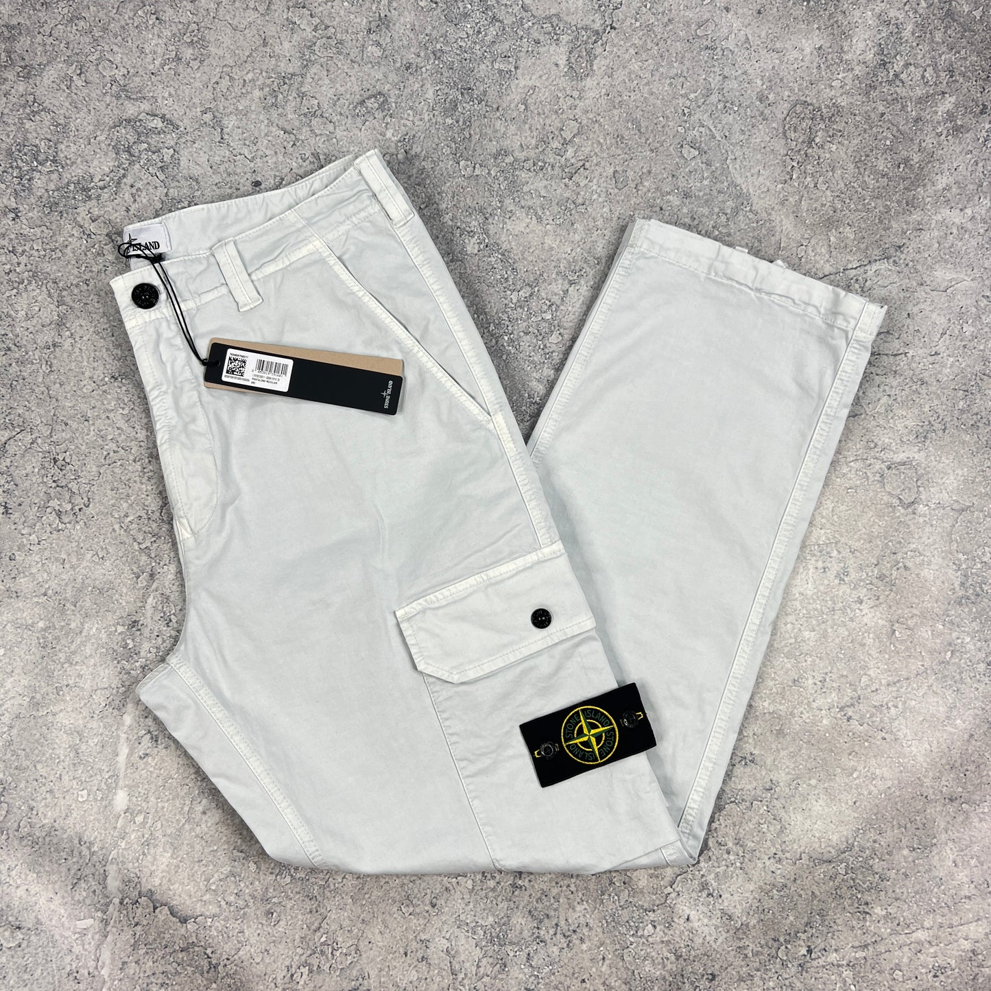 Stone Island Ice Blue Cargo Trousers W33-34” BNWT