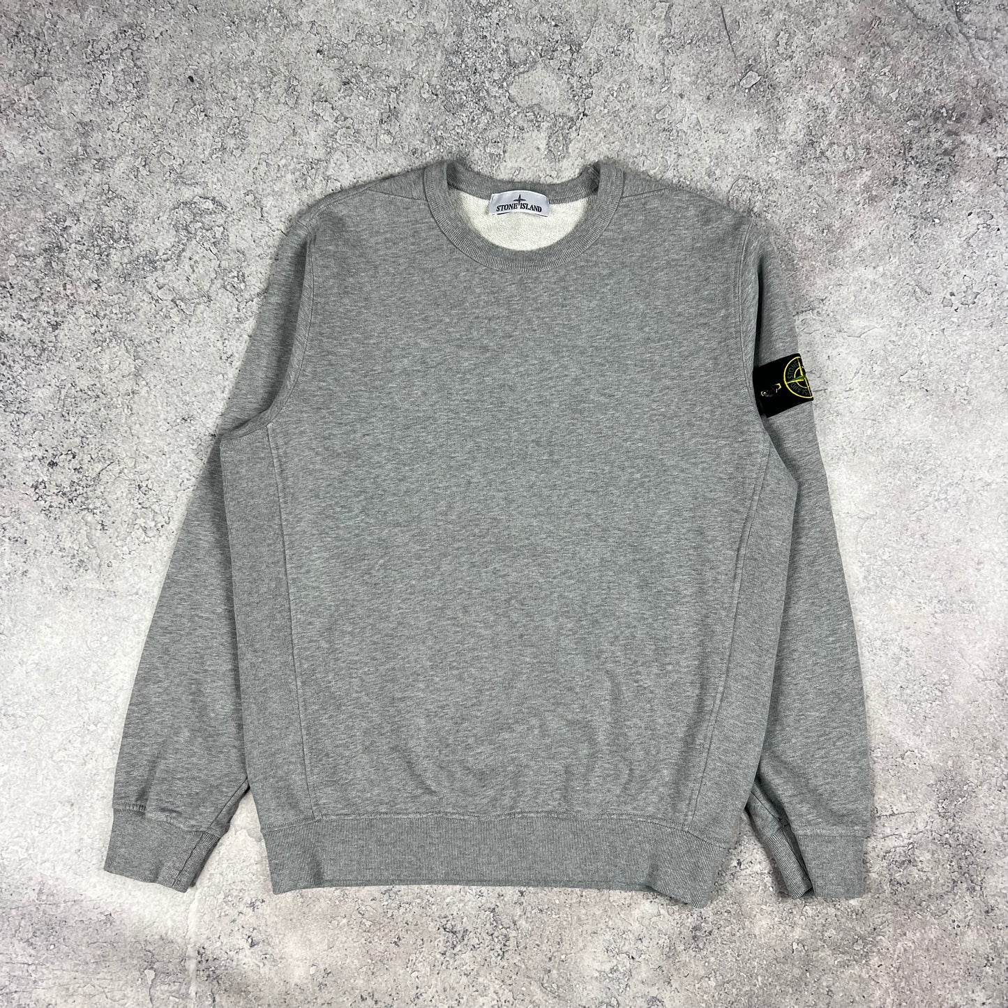 Stone Island Grey Sweatshirt Medium 22.5”