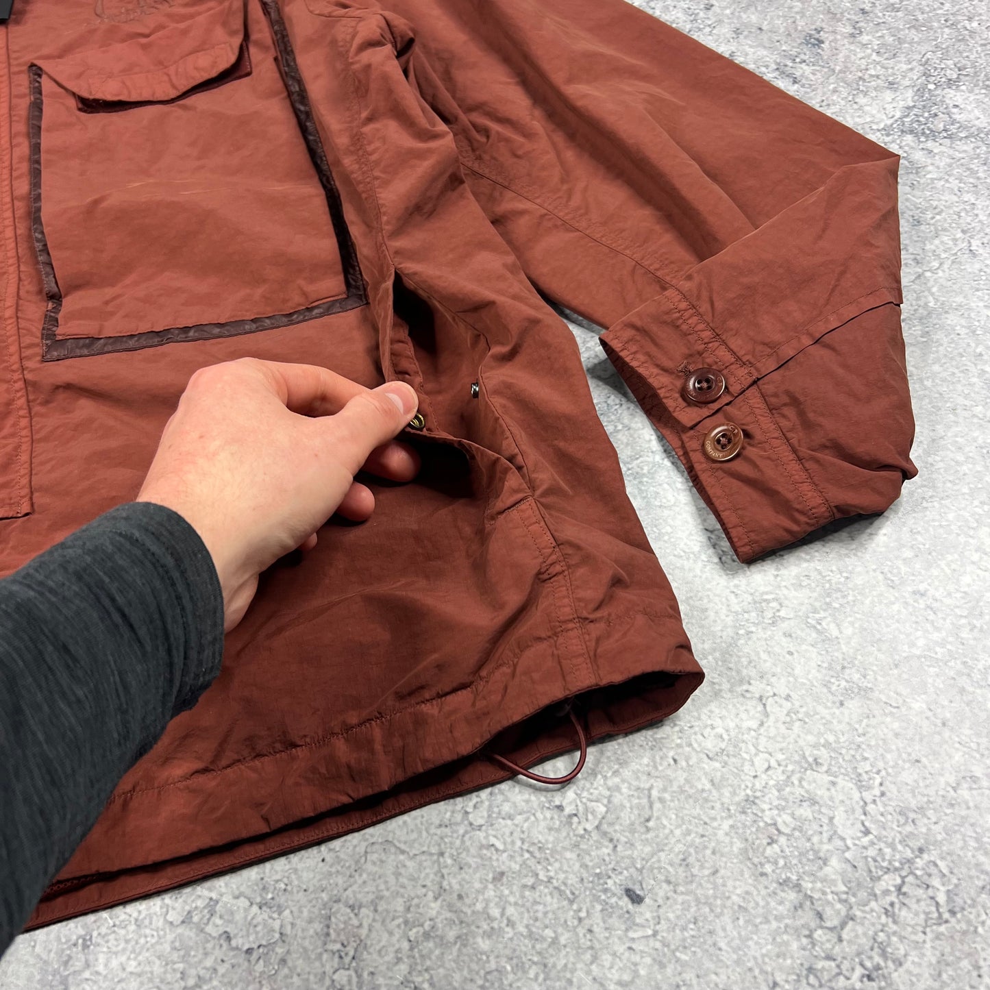 CP Company Flatt Nylon Goggle Jacket Large 23.75” BNWT