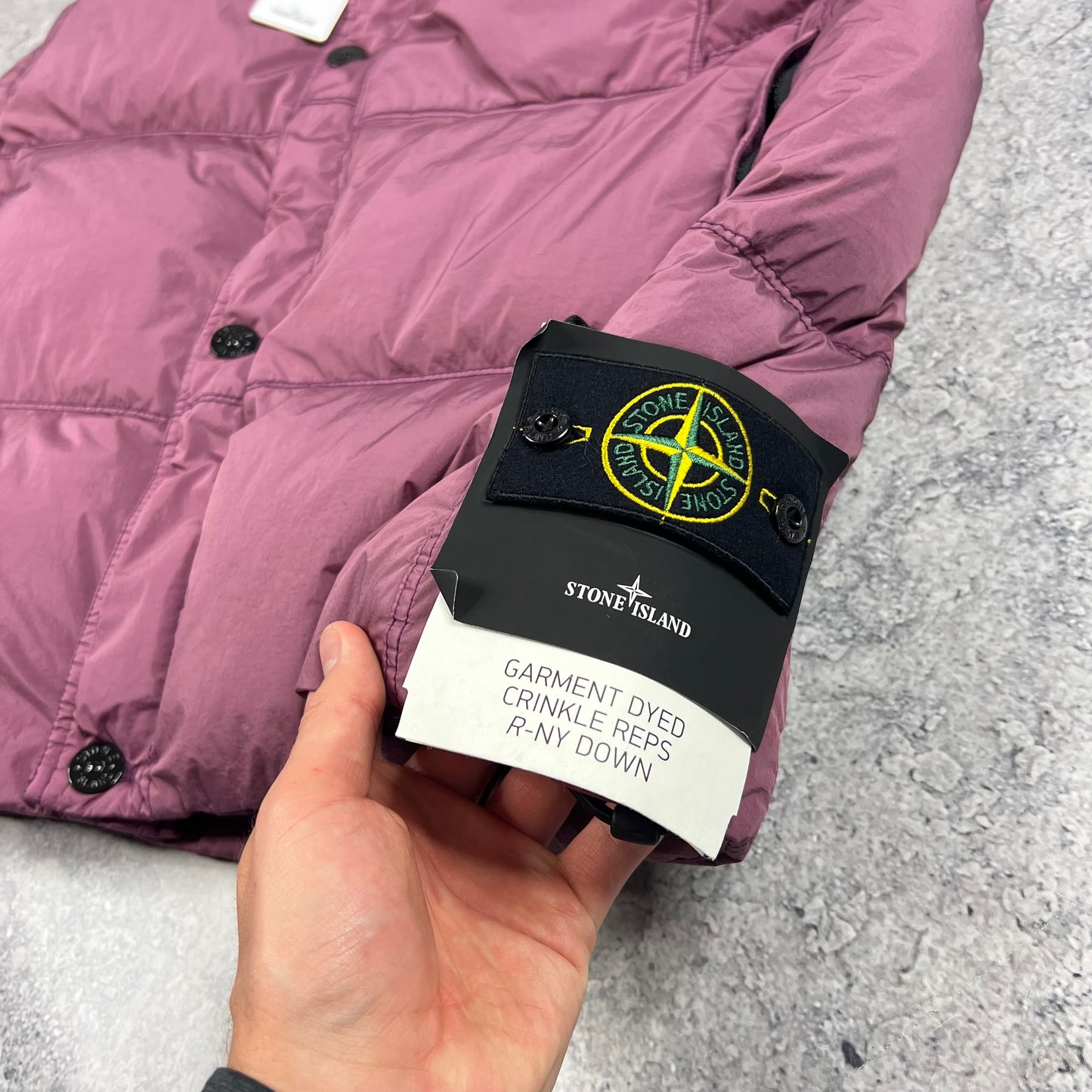 Stone Island Crinkle Reps Down Gilet Large 24.25” BNWT