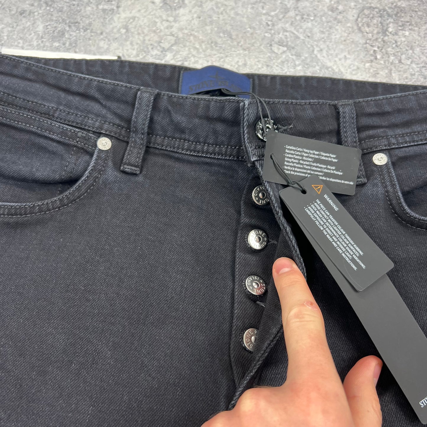 Stone Island Black Denim Slim Jeans BNWT