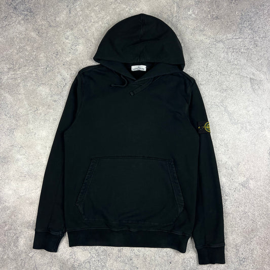 Stone Island Black Pullover Hoodie XL 22.75”