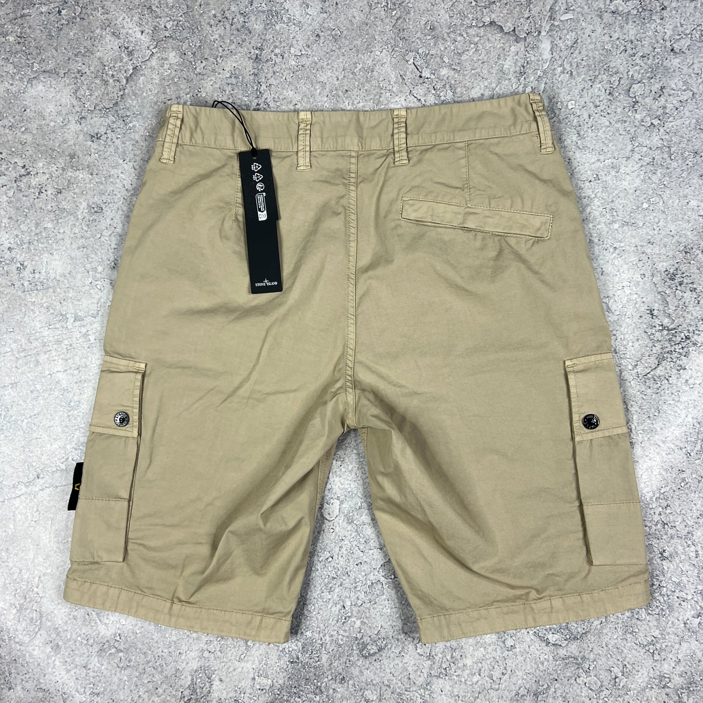 Stone Island Beige Garment Dyed Cargo Shorts W30” BNWT