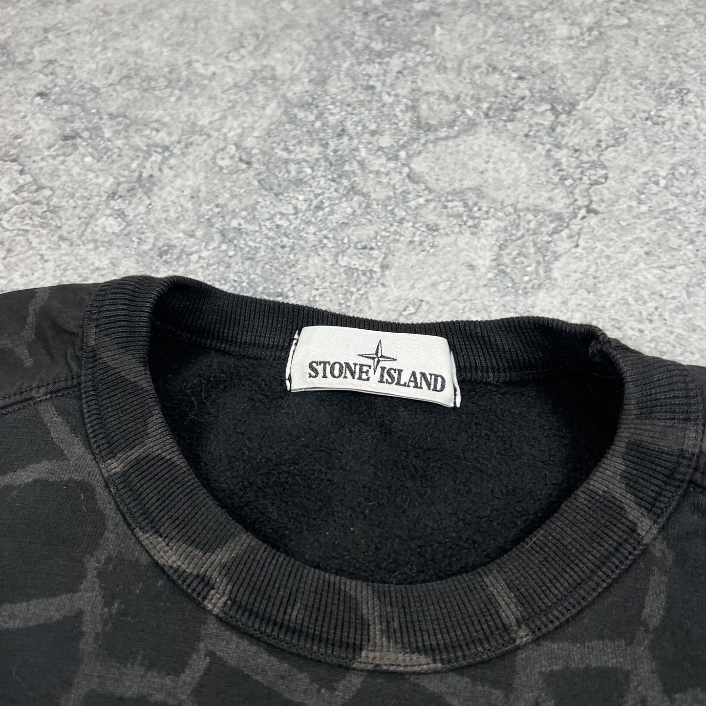 Stone Island Tortoise Shell Camo Sweatshirt Large 22.5”