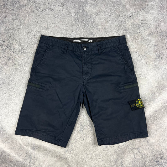 Stone Island Navy Cargo Shorts W34”