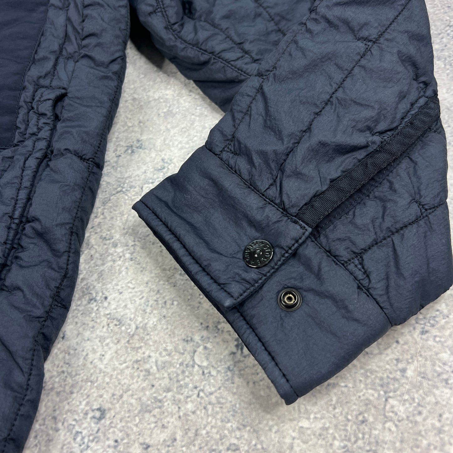 Stone Island Navy Quilted Stella Primaloft Jacket Small (Fits M) 22.5”