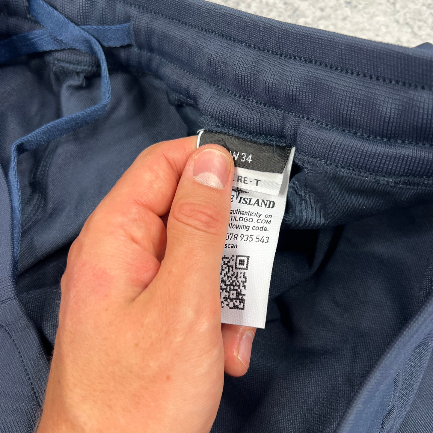 Stone Island Marina Navy Cargo Trousers W34”