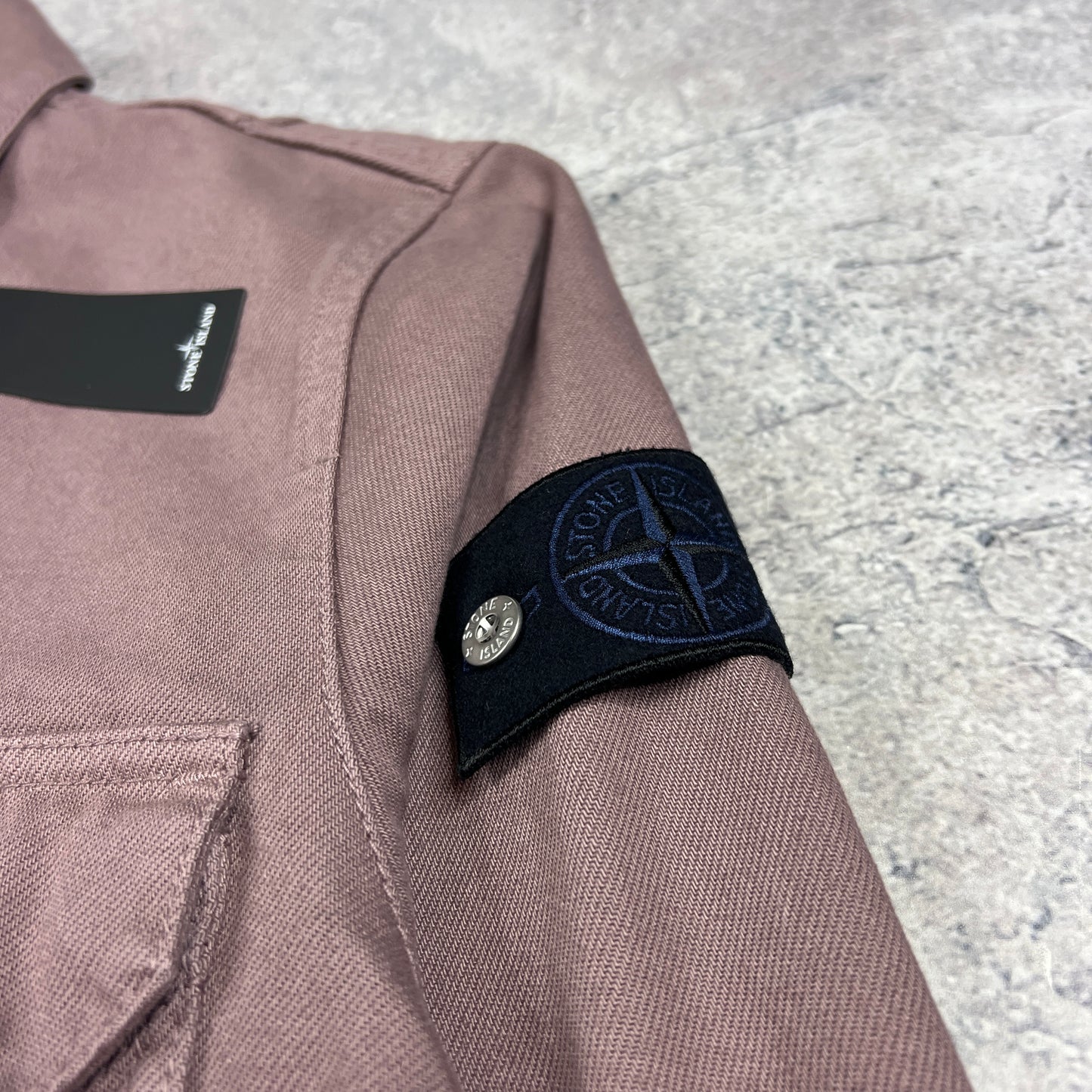 Stone Island Light Bull Denim Indigo Jacket Medium 22.75” BNWT