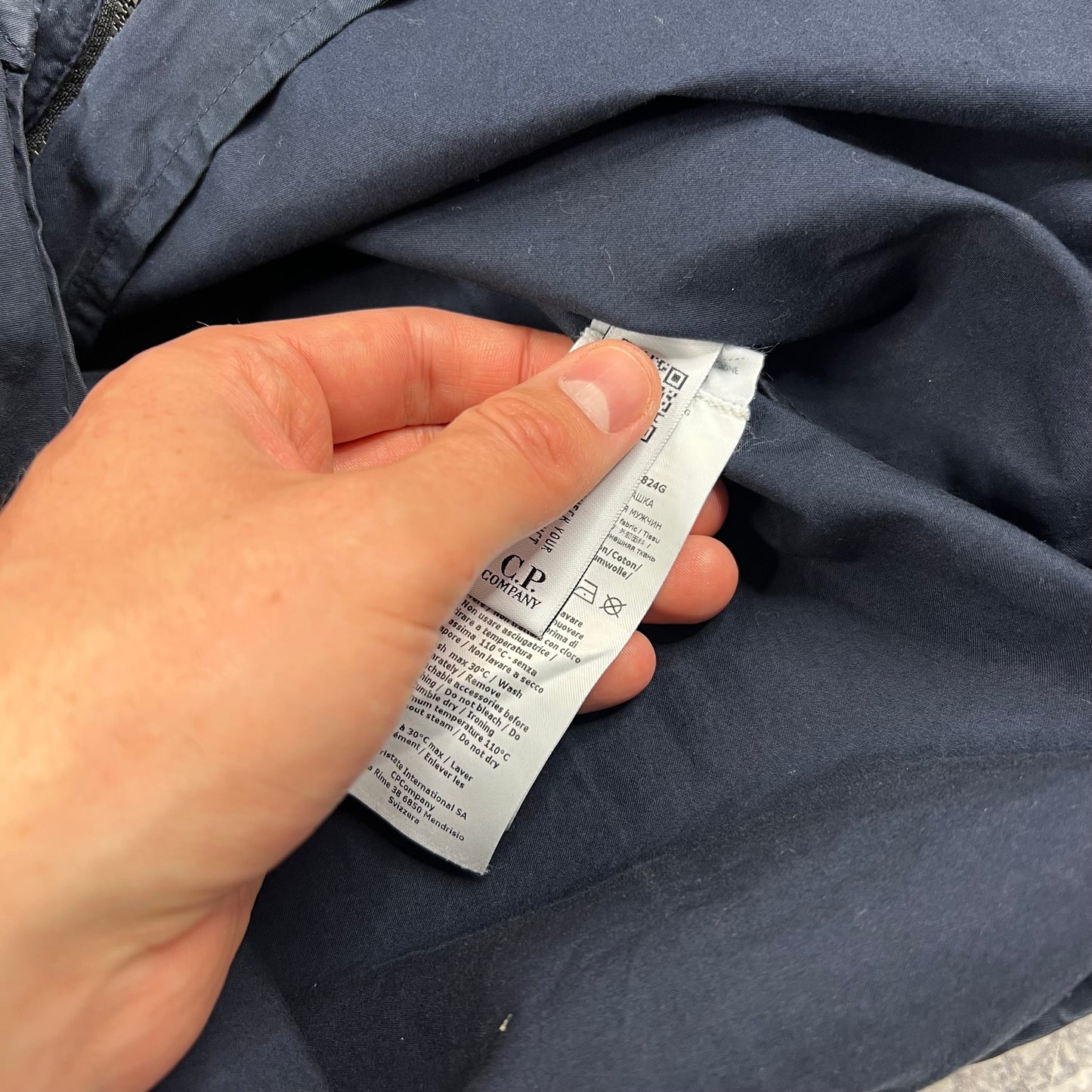 CP Navy Cotton Lens Overshirt Large 22”