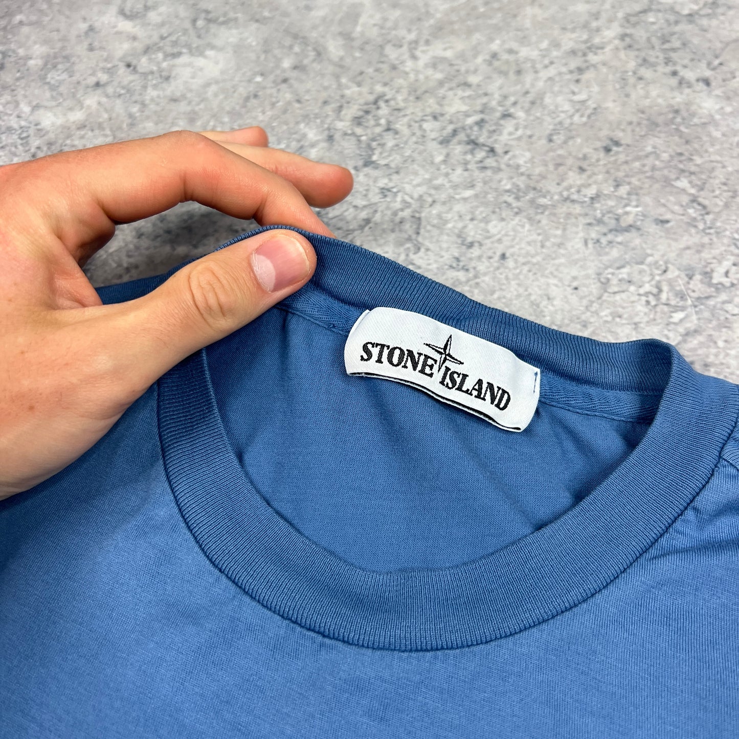 Stone Island Blue Patch T-Shirt Medium 20.5”