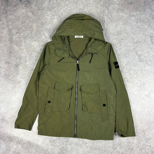Stone Island Khaki Micro Reps Jacket Medium 22.25”
