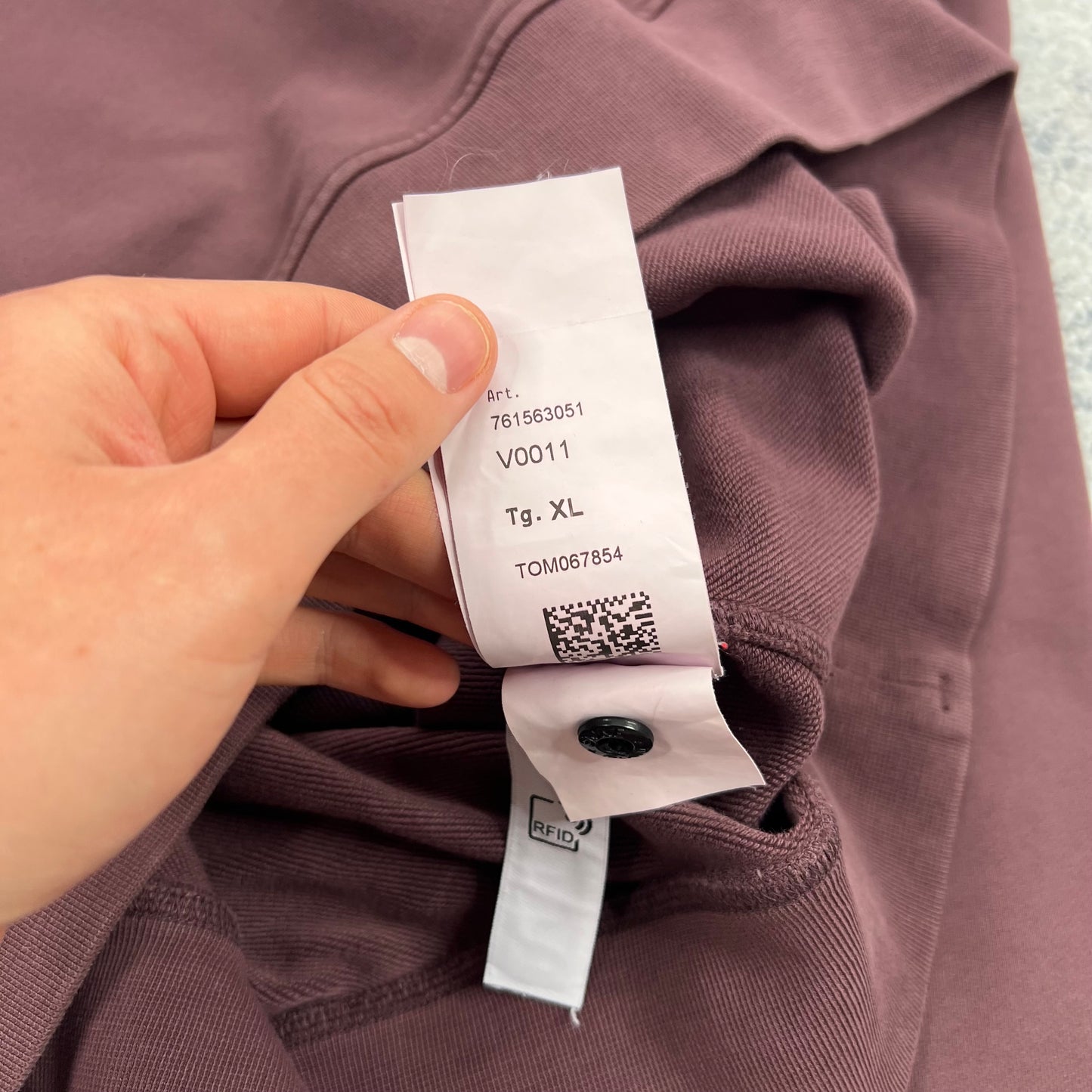 Stone Island Burgundy Wine Sweatshirt XL 23.5”