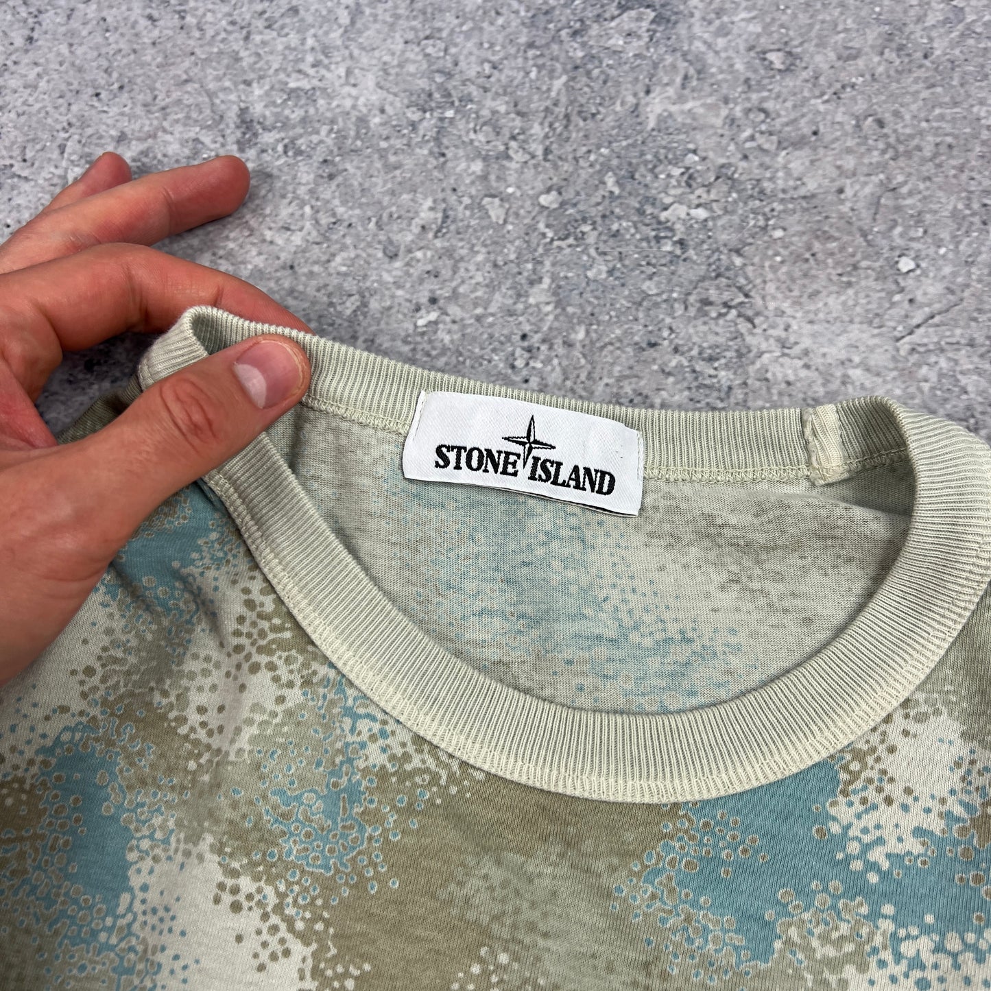 Stone Island Devore Camo T-Shirt Medium 20.5”