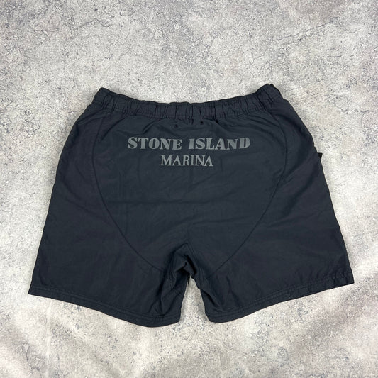 Stone Island Marina Black Swimshorts Medium 32”
