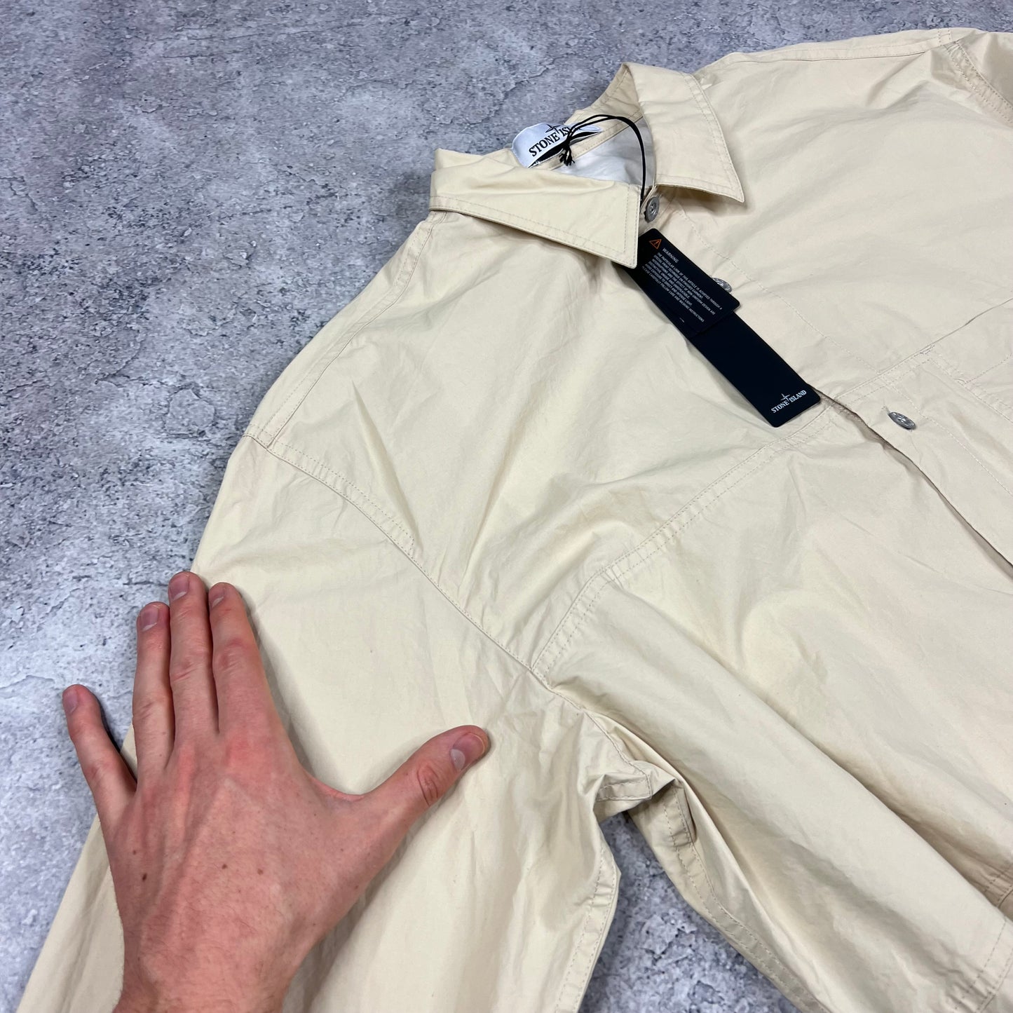 Stone Island Marina Beige Shirt XL 25” BNWT