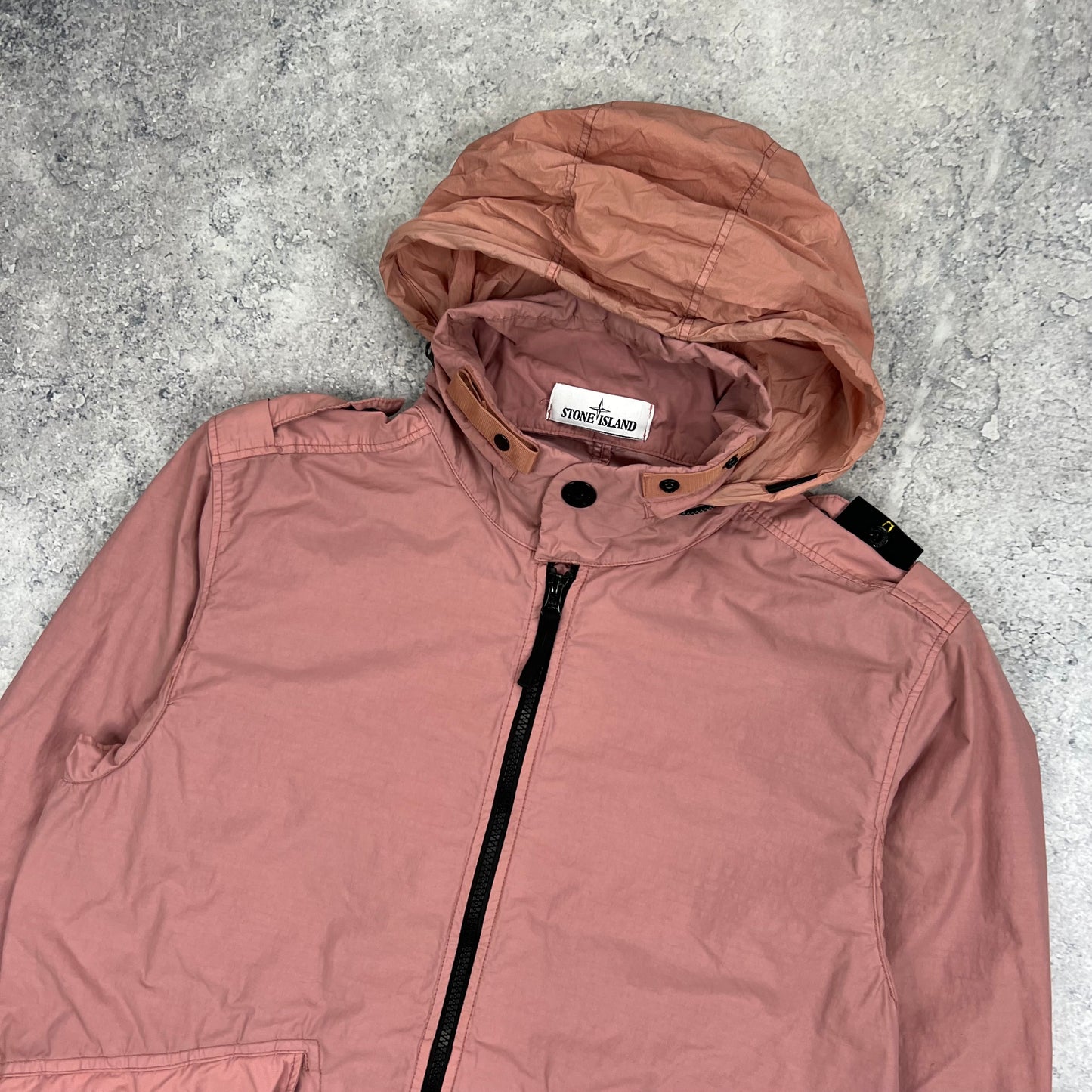 Stone Island Pink Naslan Light Watro Jacket Medium 21.25”