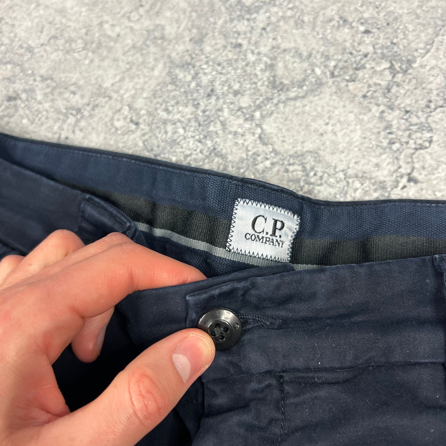 CP Company Navy Lens Cargo Trousers Size 50- W34-35”
